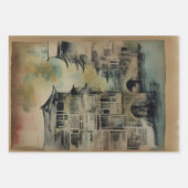 Japanische traditionelle Landschaft Paint ephemera Geschenkpapier Set (Vorderseite 2)