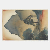 Japanische traditionelle Landschaft Paint ephemera Geschenkpapier Set (Vorderseite)