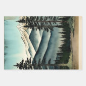 Japanische traditionelle Landschaft Paint ephemera Geschenkpapier Set (Vorderseite 3)