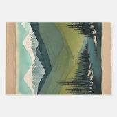 Japanische traditionelle Landschaft Paint ephemera Geschenkpapier Set (Vorderseite 2)