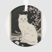 Japanische Ukiyo e Katzenkunst Ornament (Rückseite)