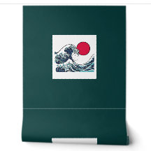 Japanische Ukiyo-e-Ozeanwellen glatte Tapete