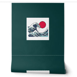 Japanische Ukiyo-e-Ozeanwellen glatte Tapete