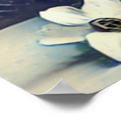 Japanische Ukiyo-e-Stil Bunny und Daffodien Ostern Poster (Ecke)