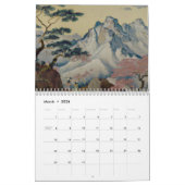 Japanische ukiyo-e traditionelle Malerei Kalender (Mär 2026)
