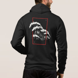 Japanische Ukiyo-Kunstwelle Hoodie