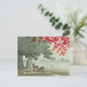 Japanische Ukiyoe Art (Hasui Kawase) Postkarte (Stehend Vorderseite)