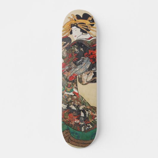 Japanische Ukiyokunst Skateboard (Vorne)