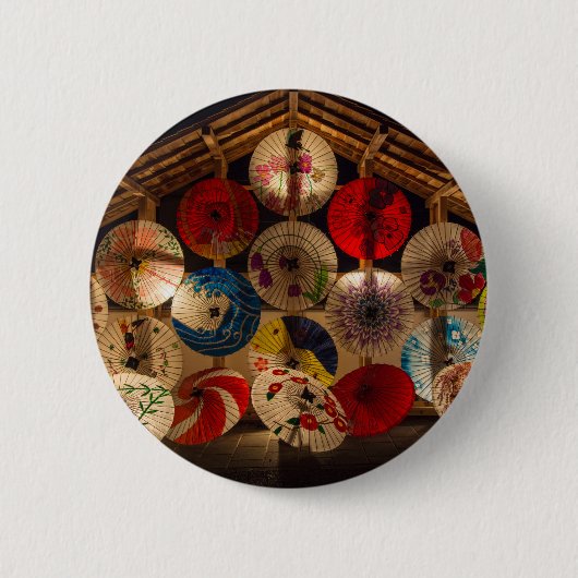 Japanische Umbrellas Button (Vorderseite)