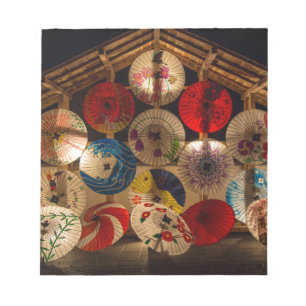 Japanische Umbrellas Notizblock