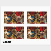 Japanische Umbrellas Rechteckiger Aufkleber (Blatt)