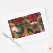 Japanische Umbrellas Rechteckiger Aufkleber (Umschlag)