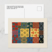 Japanische und chinesische Textilien Postkarte (Vorne/Hinten)