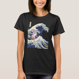 Japanische Vaporwave Ästhetik 90er Art Kanagawa Wa T-Shirt