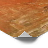 Japanische Vase mit Rose von Vincent van Gogh Poster (Ecke)