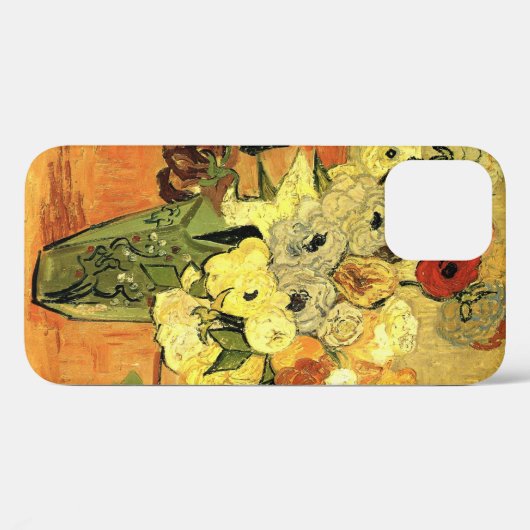 Japanische Vase, Rose, Anemonen von Vincent van Go Case-Mate iPhone Hülle (Rückseite (Horizontal))