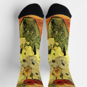 Japanische Vase, Rose, Anemonen von Vincent van Go Socken (Oben)