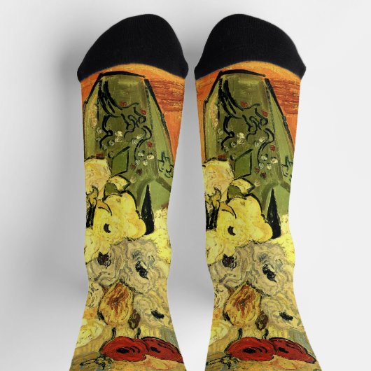 Japanische Vase, Rose, Anemonen von Vincent van Go Socken (Oben)