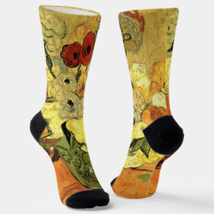Japanische Vase, Rose, Anemonen von Vincent van Go Socken