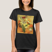 Japanische Vase, Rose, Anemonen von Vincent van Go T-Shirt (Vorderseite)
