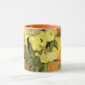 Japanische Vase, Rose, Anemonen von Vincent van Go Tasse (Zentrum)