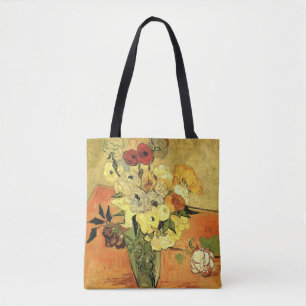 Japanische Vase, Rosen, Anemonen von Vincent van G Tasche