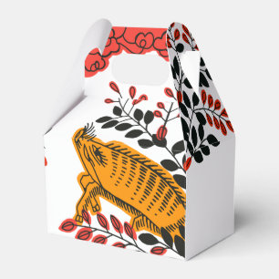 Japanische Vintage Hanafuda Kunst Gunst Box July b Geschenkschachtel