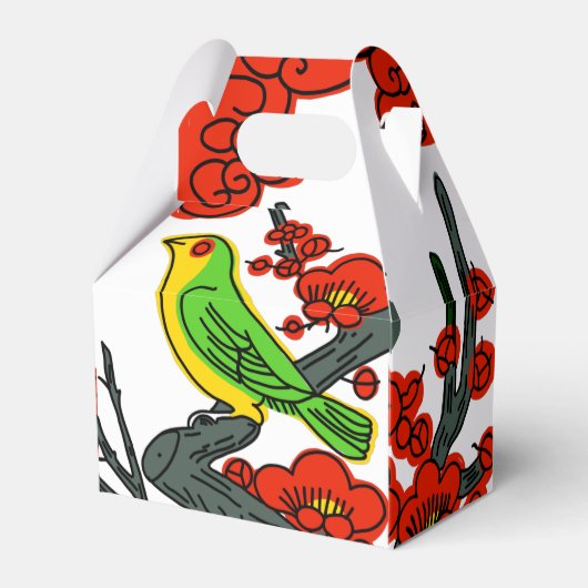 Japanische Vintage Hanafuda-Kunstfavoriten Geschenkschachtel (Vorderseite)