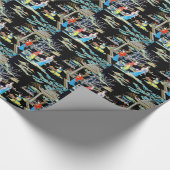 JAPANISCHE VINTAGE KUNST GESCHENKPAPIER (Ecke)