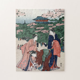 Japanische Vintage-Kunst Puzzle