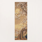 Japanische Vintage Pflaumenblüten im Mondlicht Yogamatte (Rückseite)