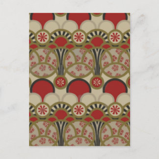 Japanische Vintage Tapete Postkarte