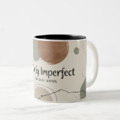 Japanische Wabi-Sabi-Soul-Tasse Zweifarbige Tasse (VorderseiteRechts)