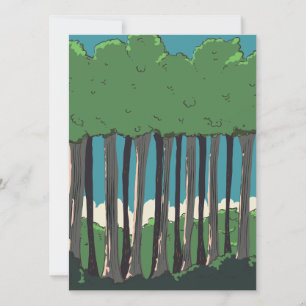 Japanische Wald Bäume