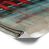 Japanische Wasserfarbe 2 Poster (Ecke)