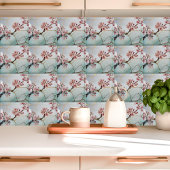 Japanische Wasserfarbe Cherry Blossom Kintsugi Fliese