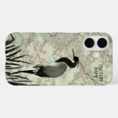 Japanische Wasserfarbe Kirsche Blossom Crane Bird Case-Mate iPhone Hülle (Rückseite (Horizontal))