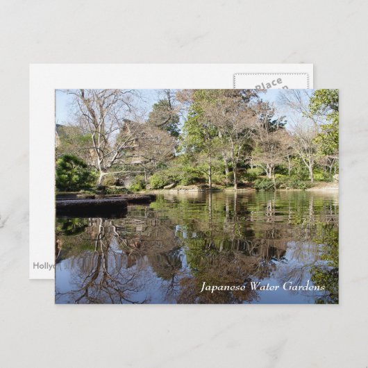 Japanische Wassergärten, Fort Worth Texas Postkarte (Vorne/Hinten)