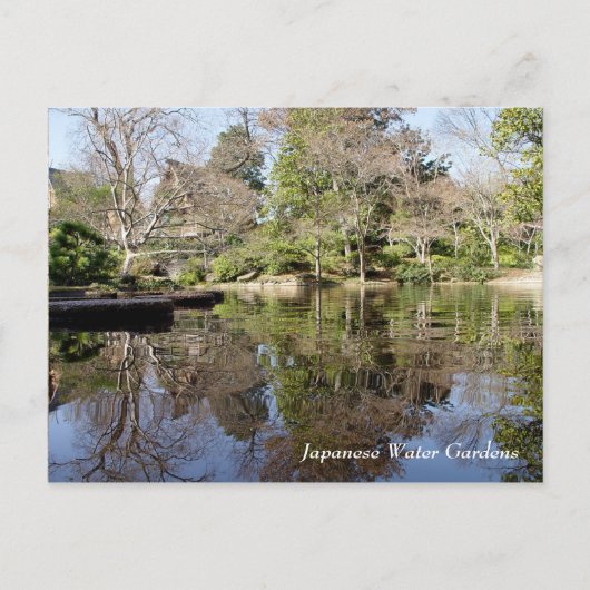 Japanische Wassergärten, Fort Worth Texas Postkarte (Vorderseite)