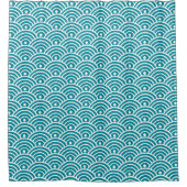 Japanische Wasserwelle Duschvorhang (Vorderseite)