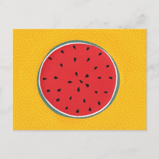 Japanische Watermelon Postcard Postkarte (Vorderseite)