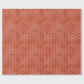 Japanische Wave Elegance: Bold Red Gift Wrap Geschenkpapier (Flach)