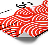 japanische Wave Growth Chart Poster (Ecke)