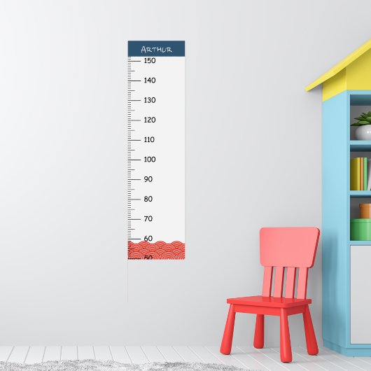 japanische Wave Growth Chart Poster (Kinderzimmer 1)