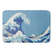 Japanische Wave Japandi Badematte (Vorderseite)