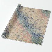 JAPANISCHE WAVE PATTER BLUES UND PINKS GESCHENKPAPIER (Ungerollt)