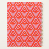 Japanische Wave Seigaiha Pattern Rosa Planer (Rückseite)