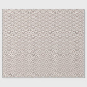 Japanische Waves, Brown on White Wrapping Paper Geschenkpapier (Flach)