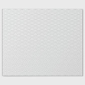 Japanische Waves, Grau auf weißem Papier Geschenkpapier (Flach)