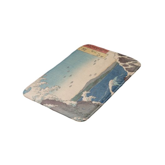 Japanische Waves Naruto Whirlpool Artwork Badematte (Schrägansicht)